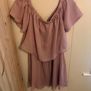 Blush pink color dress